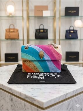 Kurt Geiger London Mini Kensington Crossbody Bag – Rainbow Crystal (NWT)